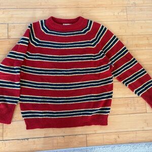 Striped Red Crewneck Sweater